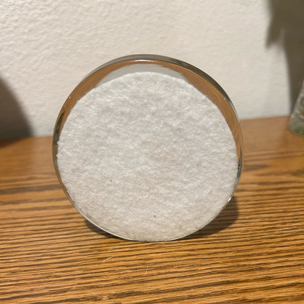 Holy Spirit Glass Paperweight Round Shaped Felt Bottom As Is Up Or Down - Picture 7 of 9